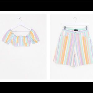 2 Piece Crop Top and Bermuda Short set